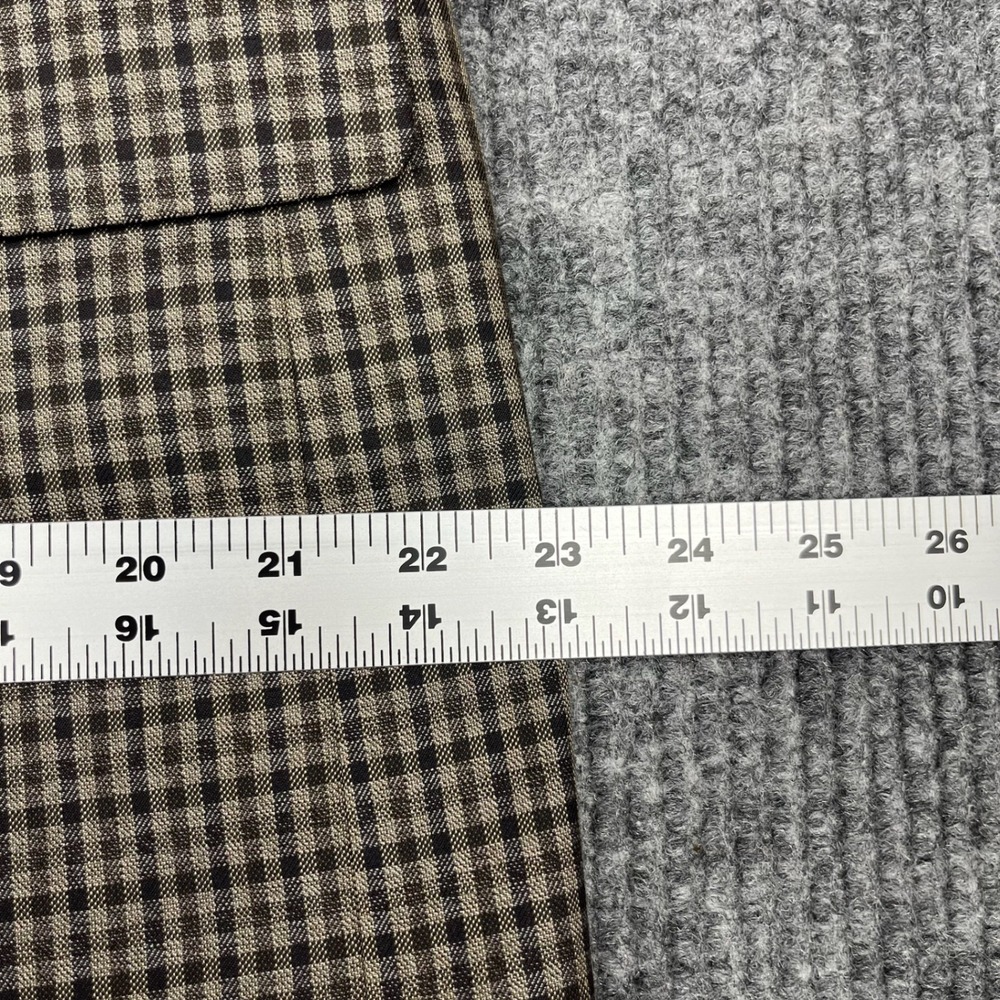 Lauren Ralph Lauren Sport Coat Mens 42R Brown Plaid Blazer Classic Two Button - Picture 12 of 14